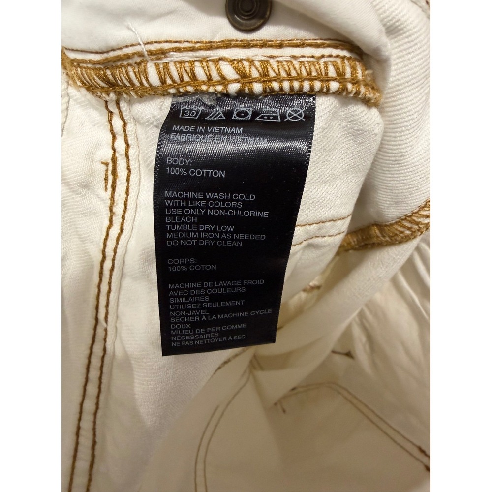 BDG Mens Straight Cropped Carpenter Pants Off White 30-32 - Picture 6 of 7